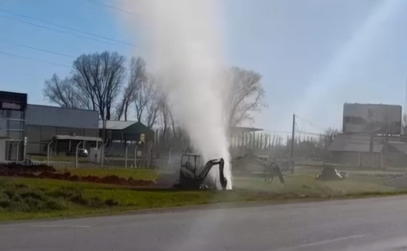 Pudo ser una tragedia: perforaron un cao de gas